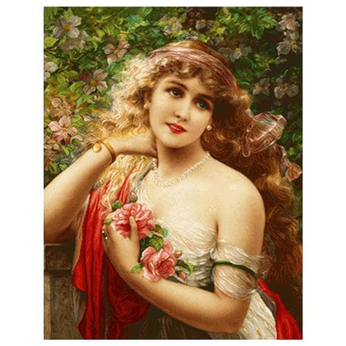 نخ و نقشه فرانسوي طرح دختر تنها كد 24351