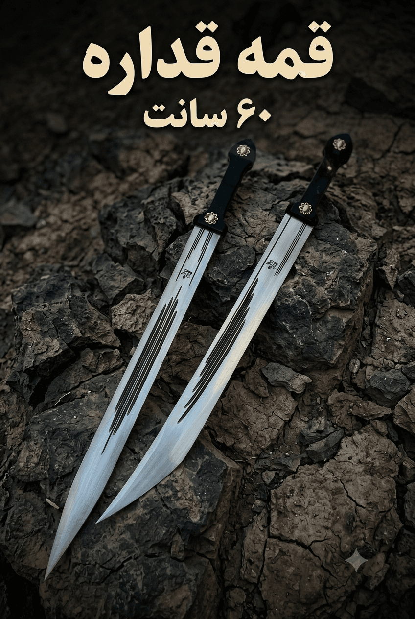 چاقو سفری فولادی ۶۰ سانتی با تیغه تیز و کیفیت ساخت عالی