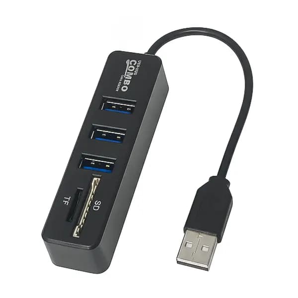 هاب و رم‌ ریدر 5 پورت SD / TF / USB 2.0 مدل COMBO