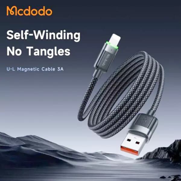 کابل USB به لایتنینگ بدنه مگنتی مک دودو مدل CA-6000 طول 1.2متر — تصویر ۸