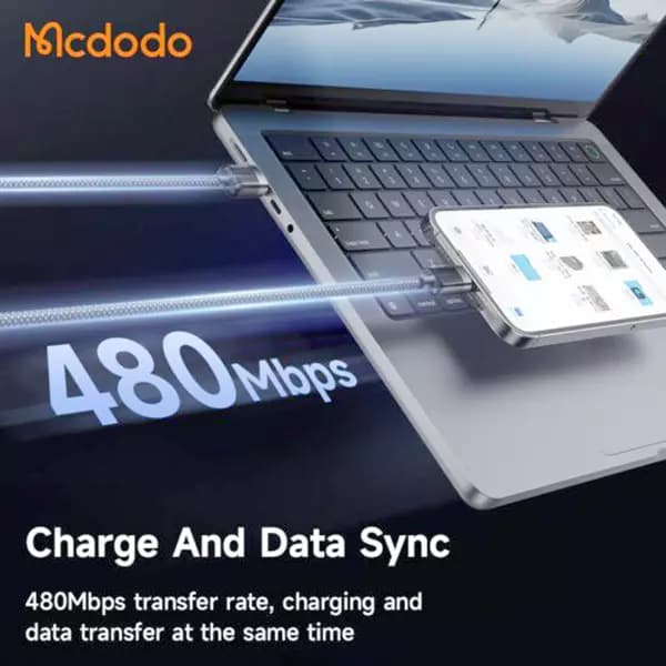 کابل USB به لایتنینگ بدنه مگنتی مک دودو مدل CA-6000 طول 1.2متر — تصویر ۱۱
