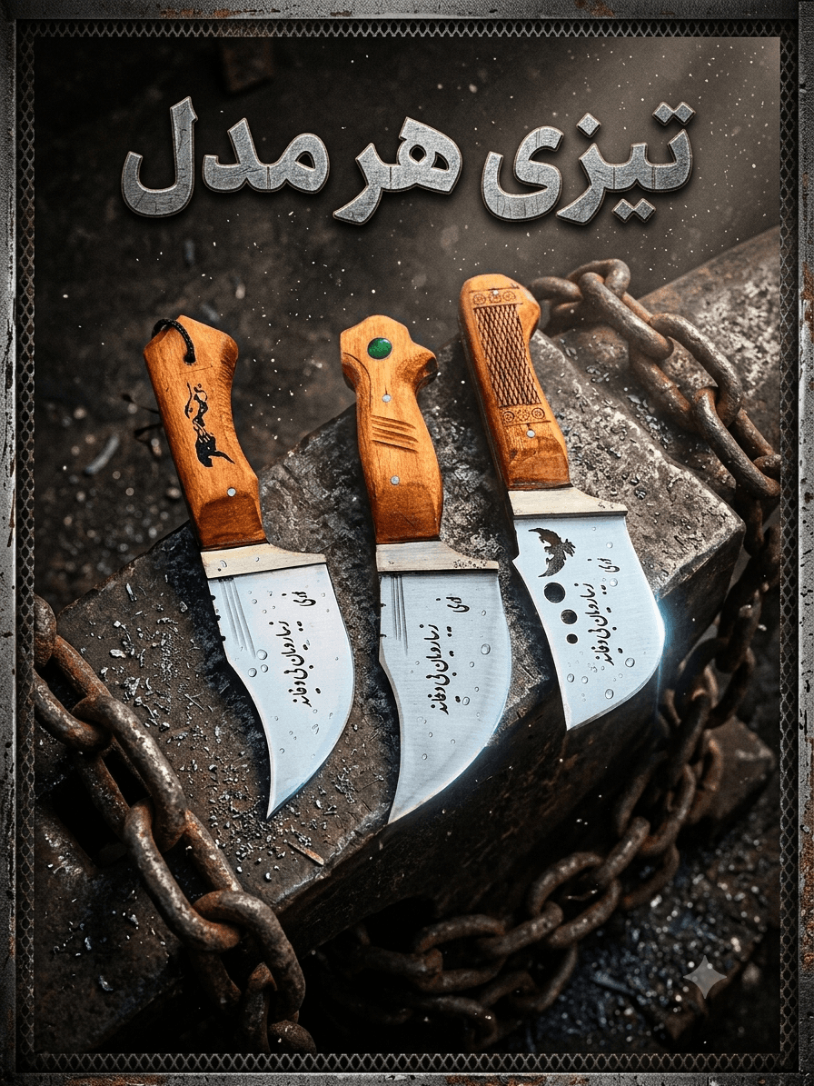 تیزی دست‌ساز در طرح‌ها و مدل‌های متنوع با کیفیت عالی