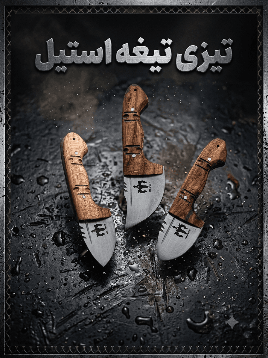 تیزی با تیغه استیل ضدزنگ و کیفیت ساخت بالا
