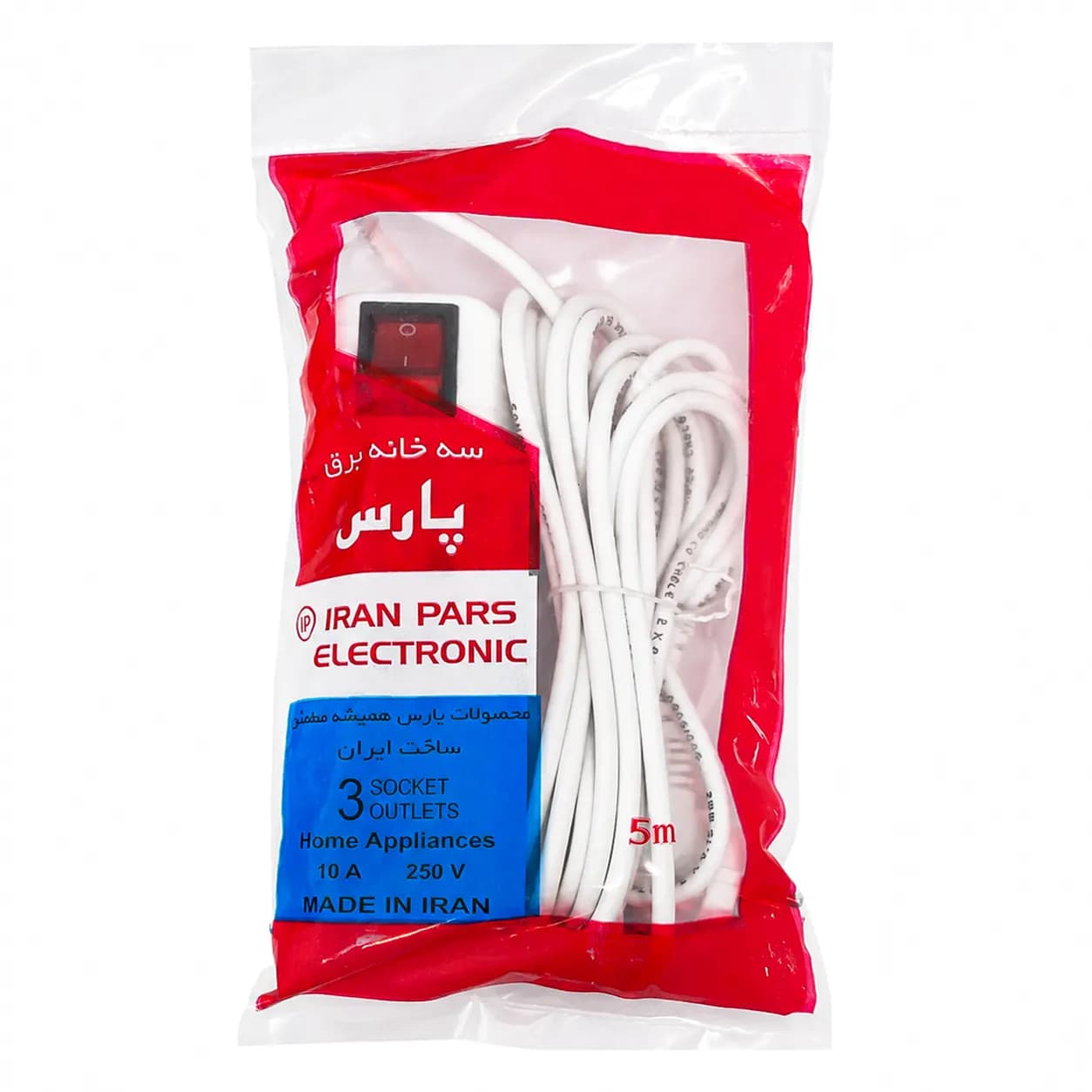 سه خانه برق پارس طول کابل 4.8 متر — تصویر ۳