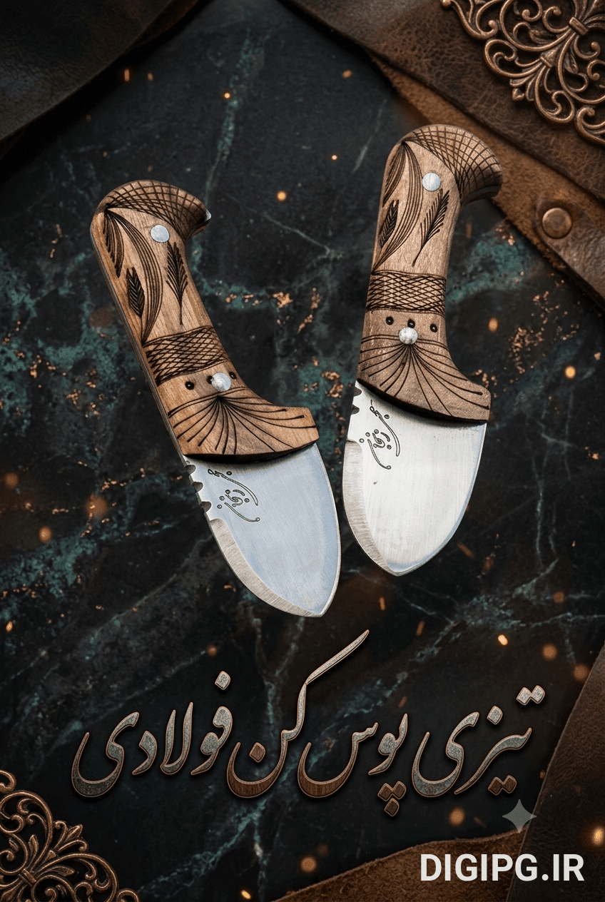 تیزی پوستکن دستساز فولادی مناسب کارهای ظریف و استفاده روزمره