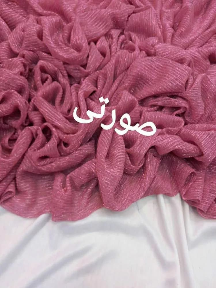 پارچه لمه فنری صورتی