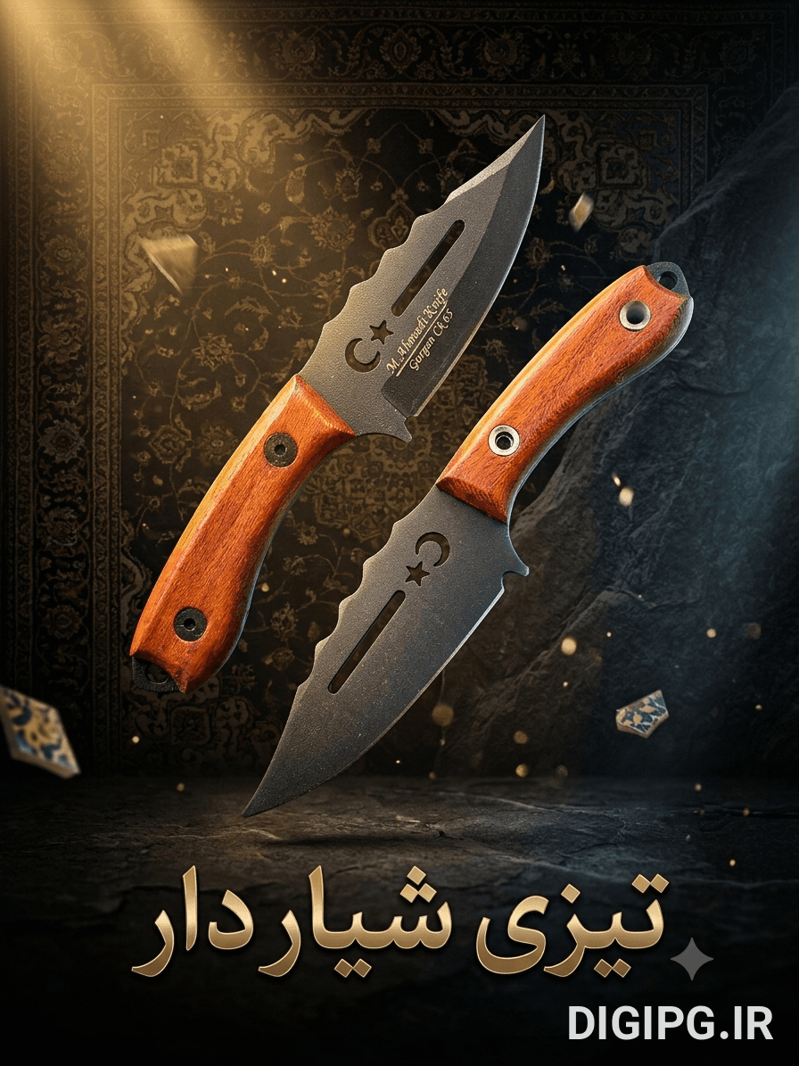 تیزی شیار دار با تیغه فولادی ضدکند شدن و دسته خوش‌دست