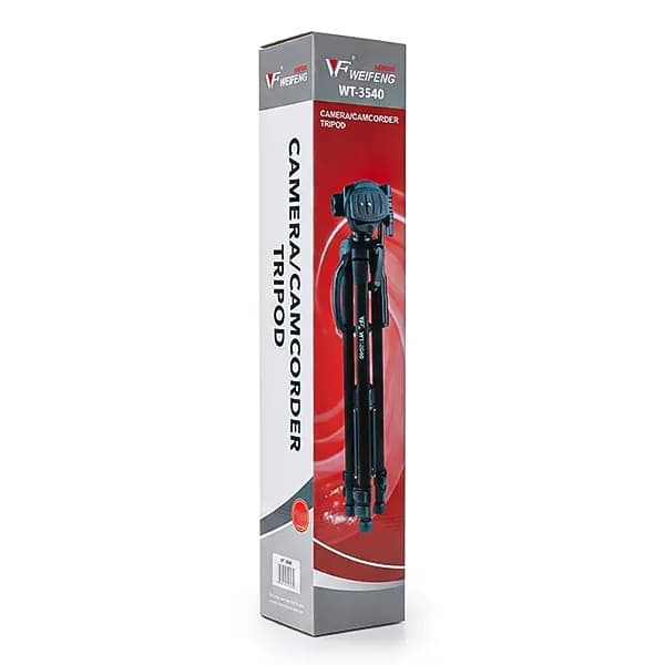 سه پایه دوربین عکاسی و فیلم‌برداری WEIFENG مدل WT-3540 — تصویر ۳