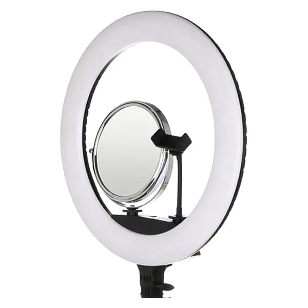 رینگ لایت 19 اینچی TB2 96W LED مدل 416PRO max + کنترل و آینه و کیف — تصویر ۳