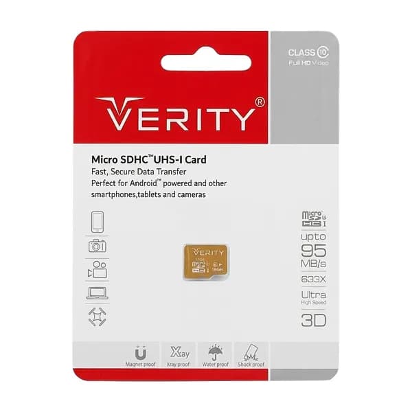 کارت حافظه Microsd 16GB وریتی مدل C10 / 95m — تصویر ۲
