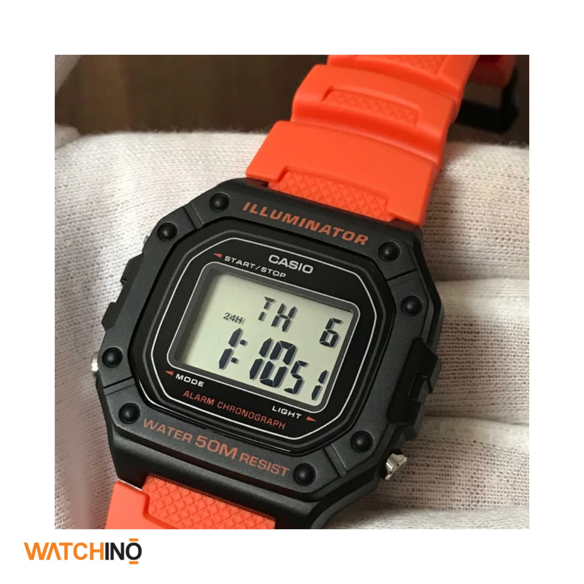 ساعت مچی کاسیو مدل Casio-Mens-W-218H-4B2 — تصویر ۳