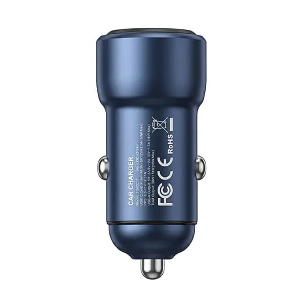 شارژر فندکی دو پورت TOOCKI 48W مدل TQ-CC21 — تصویر ۳
