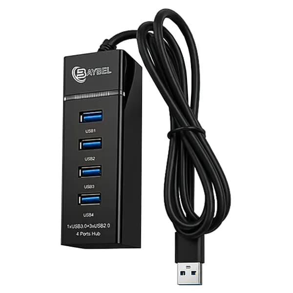 هاب 4 پورت USB 3.0 و BAYBEL USB 2.0 مدل H-93 طول 1.2 متر