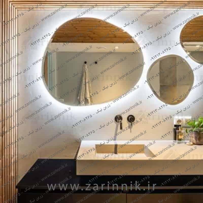 آینه سه‌تکه بک‌لایت ۵۰×۷۰ مدل AD048
