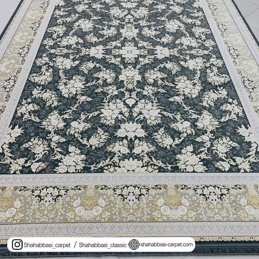 فرش کلاسیک کد 3077 طلا دودی — تصویر ۳