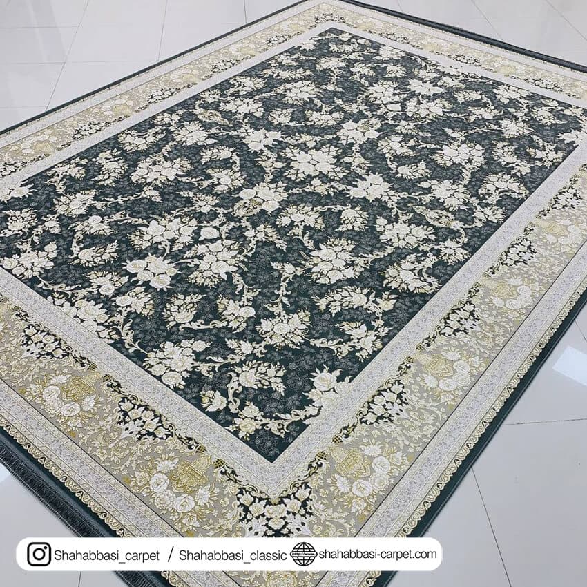 فرش کلاسیک کد 3077 طلا دودی — تصویر ۲