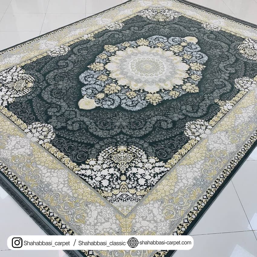 فرش کلاسیک کد 3074 کریستال دودی