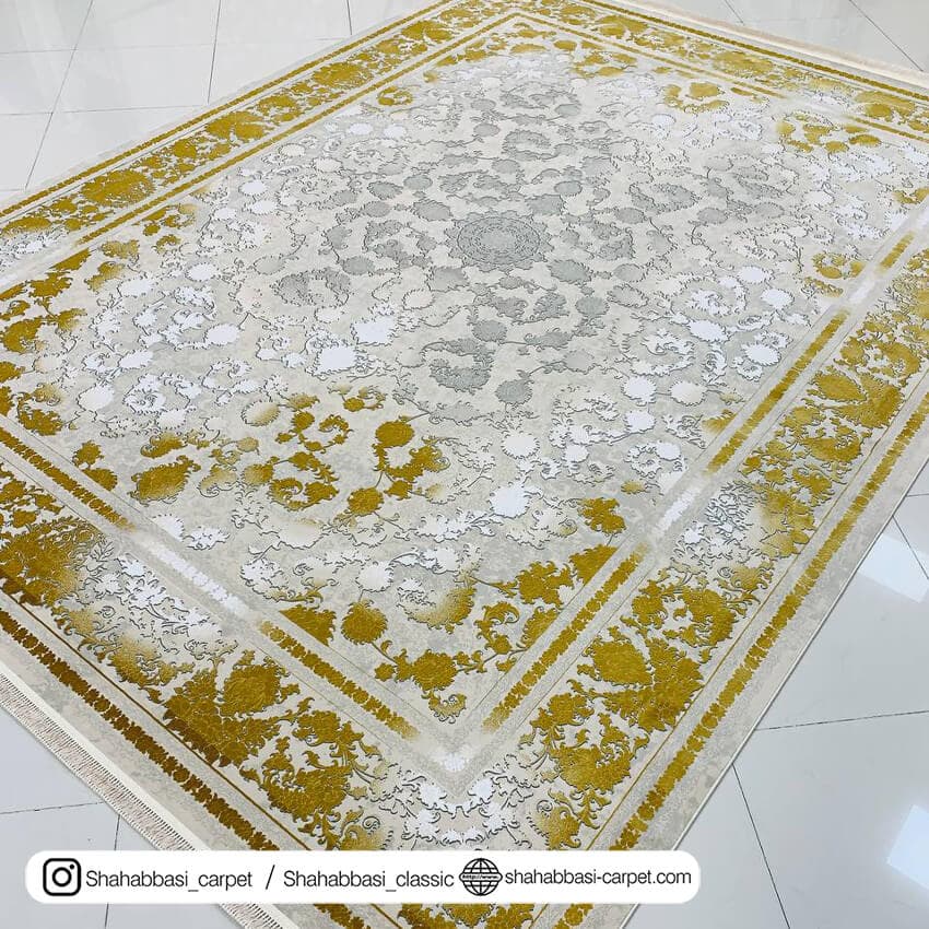 فرش کلاسیک کد 3072 صدفی