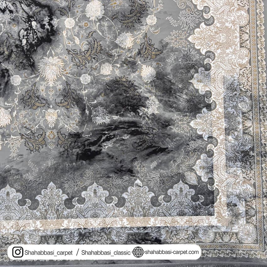 فرش کلاسیک کد 3054 طوسی — تصویر ۳