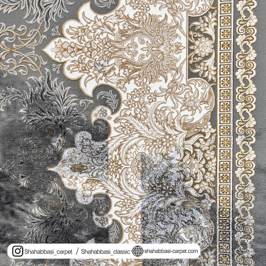 فرش کلاسیک کد 3054 طوسی — تصویر ۶