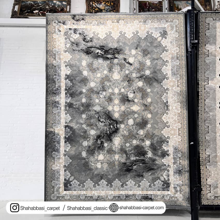 فرش کلاسیک کد 3054 طوسی