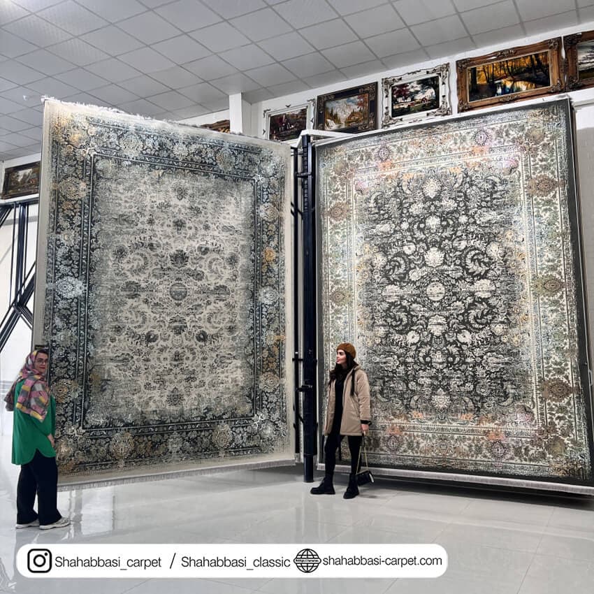 فرش کلاسیک کد 3048 زغالی — تصویر ۳