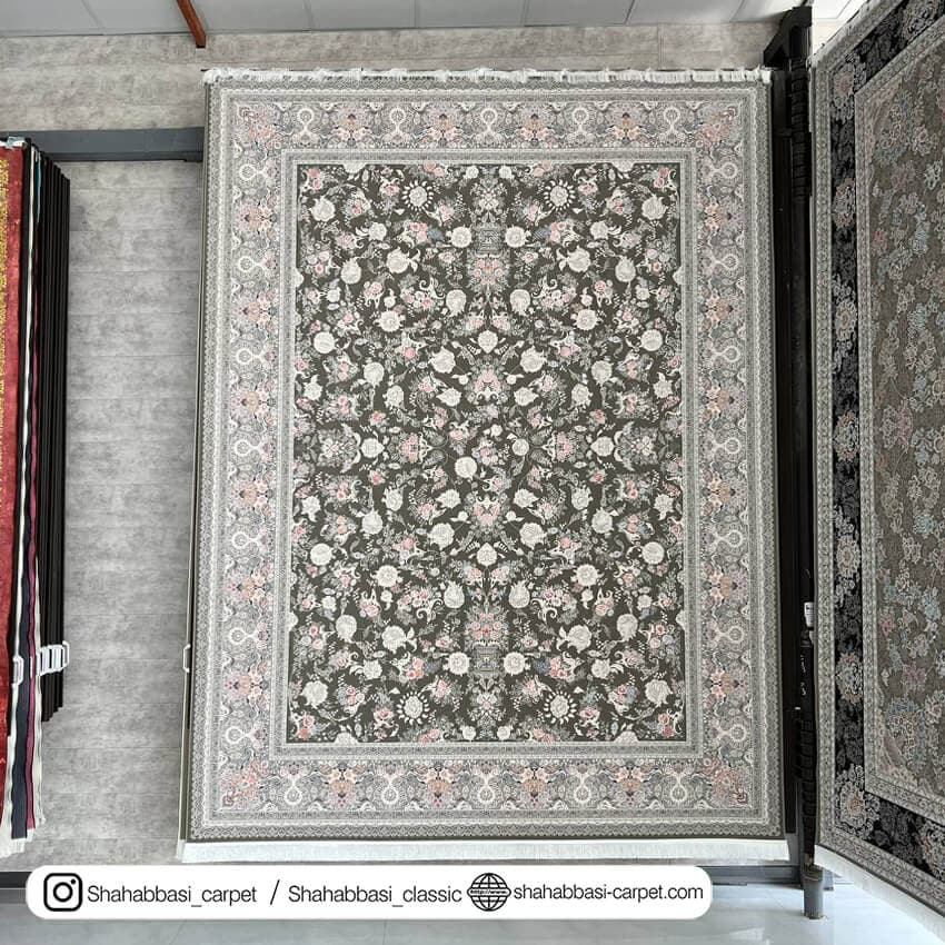 فرش کلاسیک کد 3034 زغالی