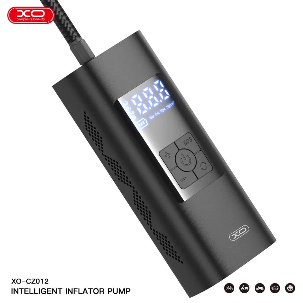 پمپ ‌باد و چراغ قوه بی‌سیم ایکس‌ او مدل XO CZ012 — تصویر ۷