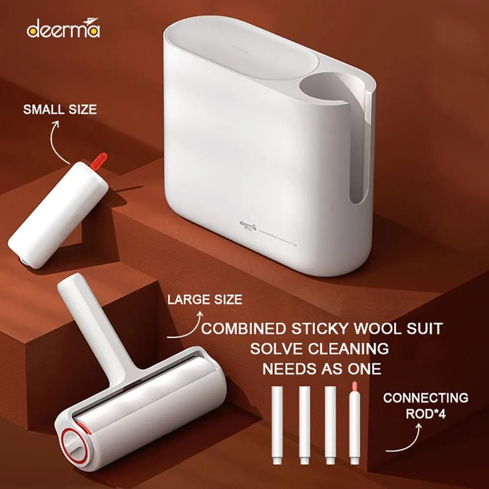 پک پرزگیر غلتکی شیائومی مدل Xiaomi Deerma ZM100 Multifunctional Sticky Tube — تصویر ۲