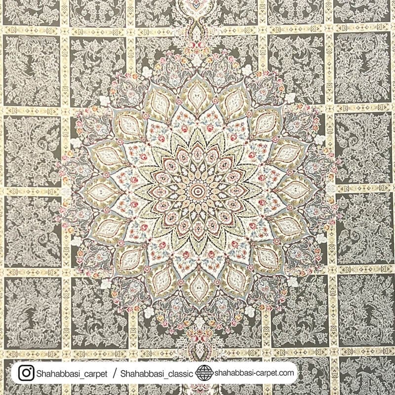 فرش کلاسیک کد 5009 دودی — تصویر ۴