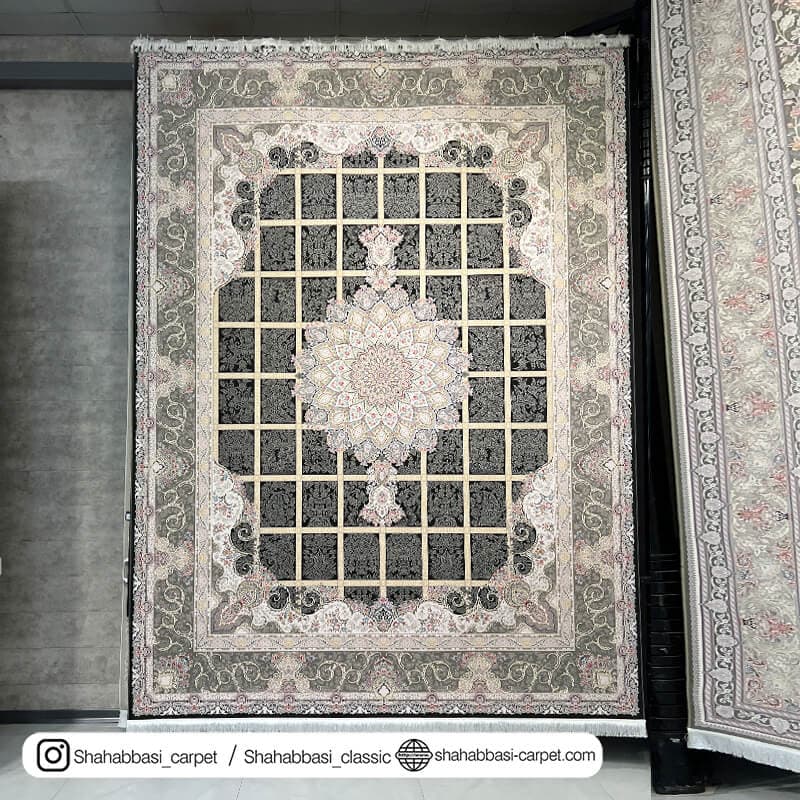 فرش کلاسیک کد 5009 زغالی
