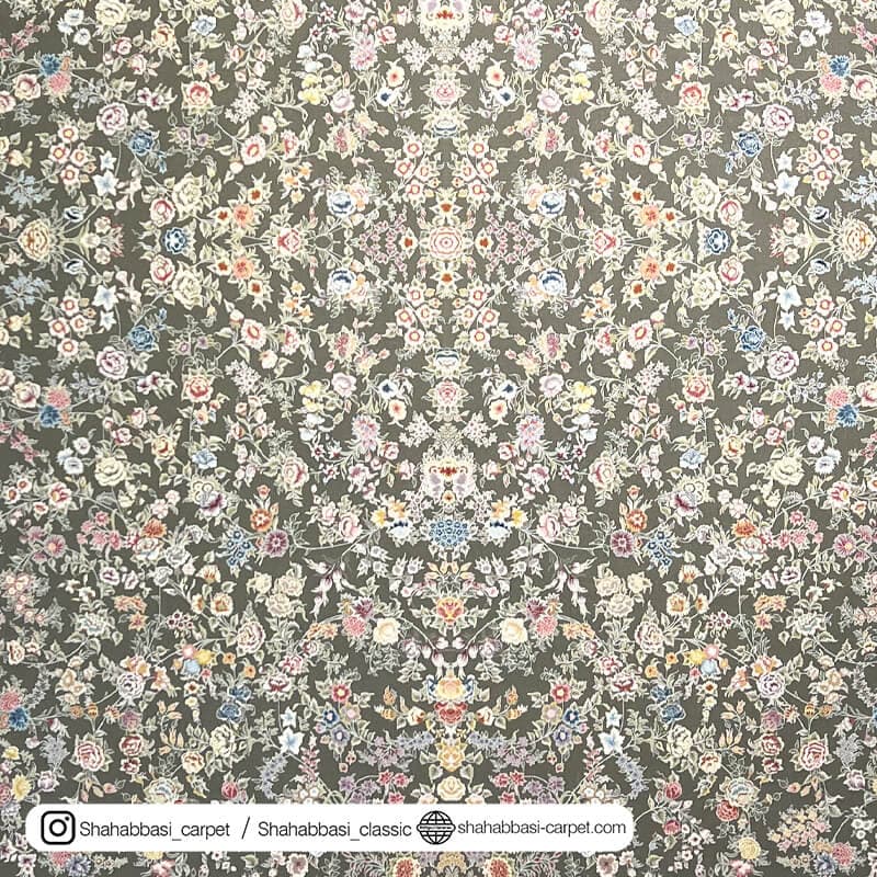 فرش کلاسیک کد 5006 زغالی — تصویر ۳