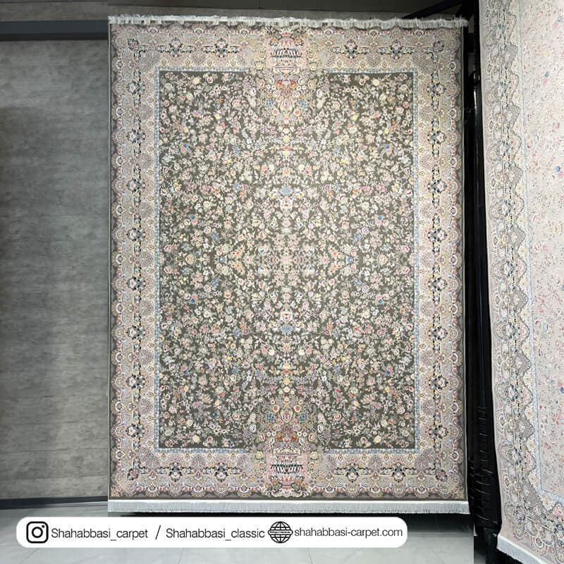 فرش کلاسیک کد 5006 زغالی