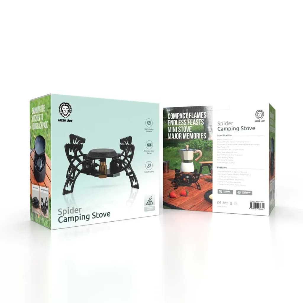 اجاق گاز عنکبوتی گرین لاین مدل Green spider Camping Stove — تصویر ۴