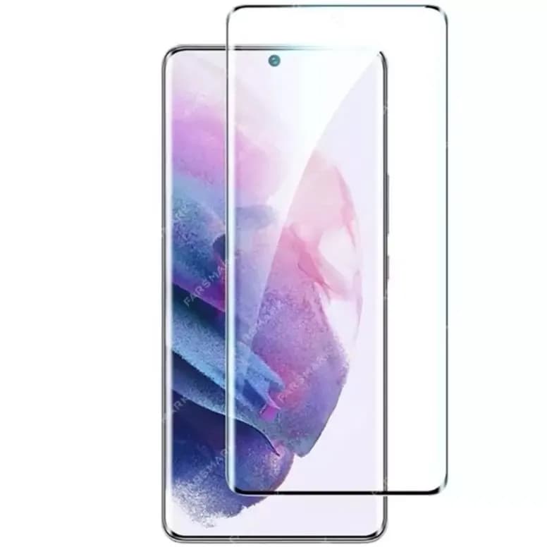 گلس فول چسب شفاف سامسونگ S20 Ultra ضد خش و ضد ضربه