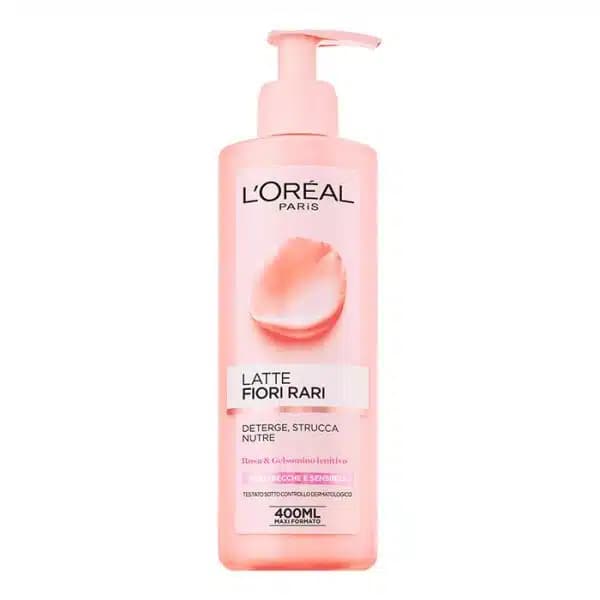 شیر پاک کن پوست حساس لورال l’oreal Latte Fiori Rari حجم 400ml — تصویر ۲