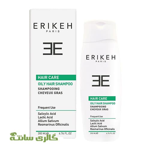 شامپو مخصوص موهای چرب اریکه ERIKEH حجم 200 میل