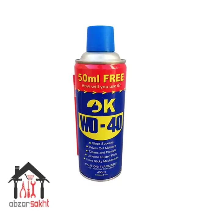 اسپری روان کننده اوکی مدل WD-40 حجم ۴۵۰ میلی لیتر بسته ۲۴ عددی — تصویر ۲