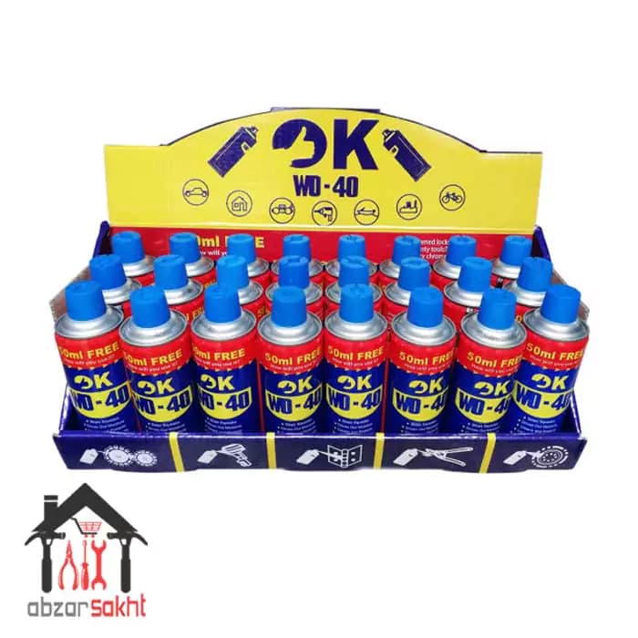 اسپری روان کننده اوکی مدل WD-40 حجم ۴۵۰ میلی لیتر بسته ۲۴ عددی