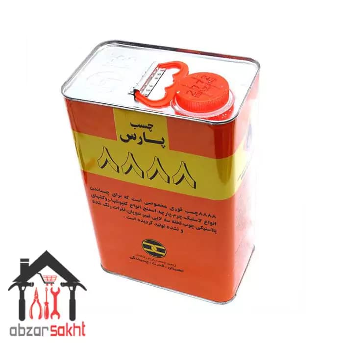 چسب صنعتی پارس ۸۸۸۸ گالن 4 لیتری بسته 6 عددی — تصویر ۳