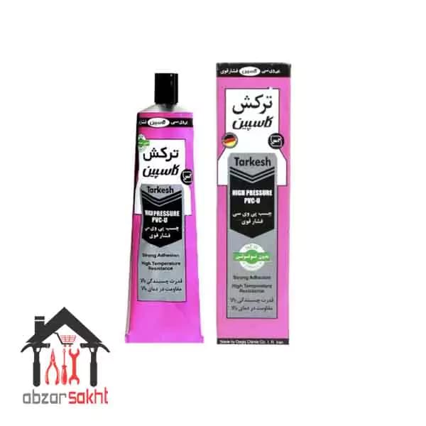 چسب پی وی سی فشار قوی کاسپین مدل ترکش حجم 100 میل — تصویر ۲