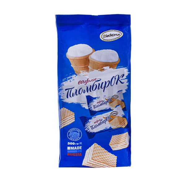 ویفر روسی روشن roshen با طعم شیری وزن ۵۰۰ گرم