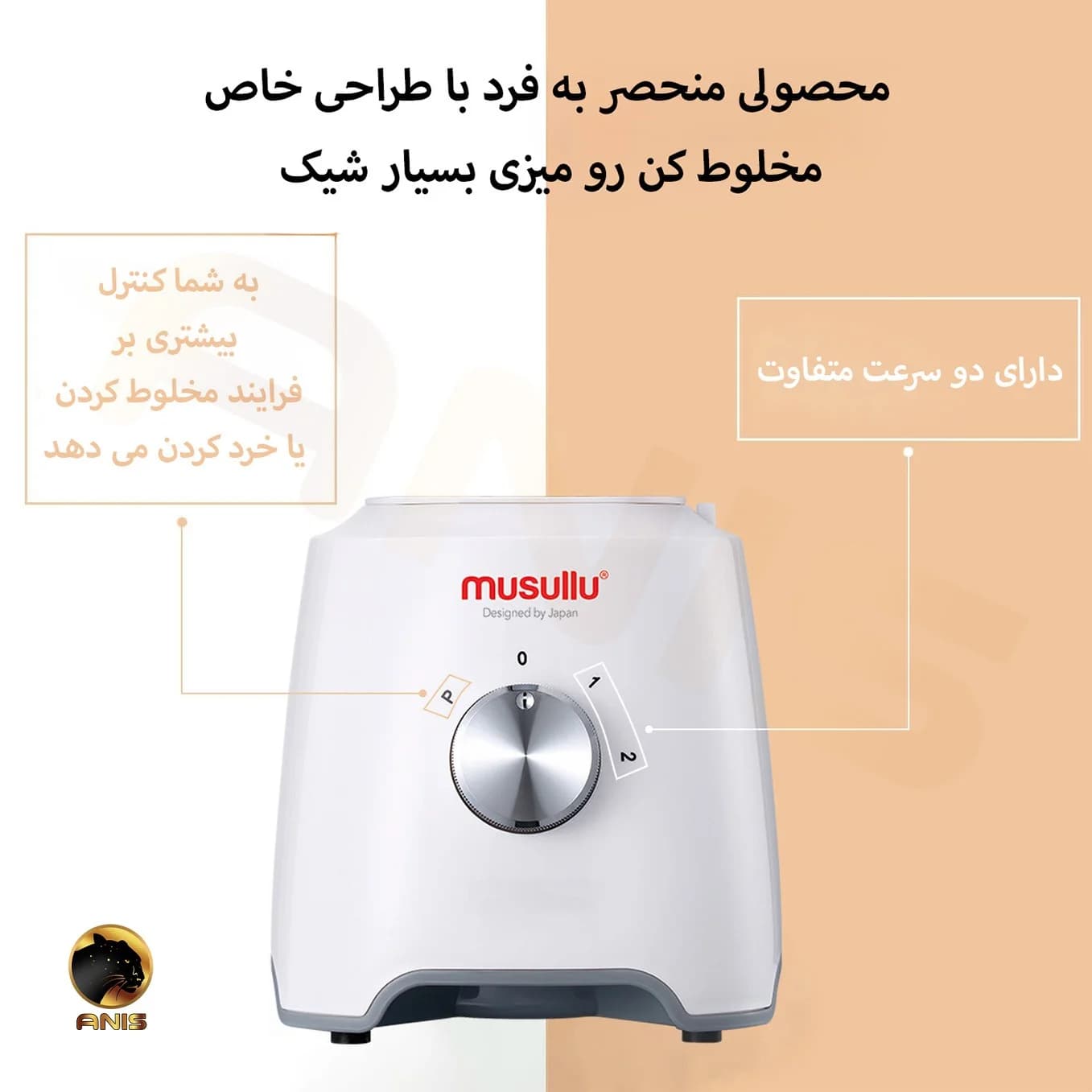 مخلوط کن موسولو 500 وات ترکیه ای musullu — تصویر ۳