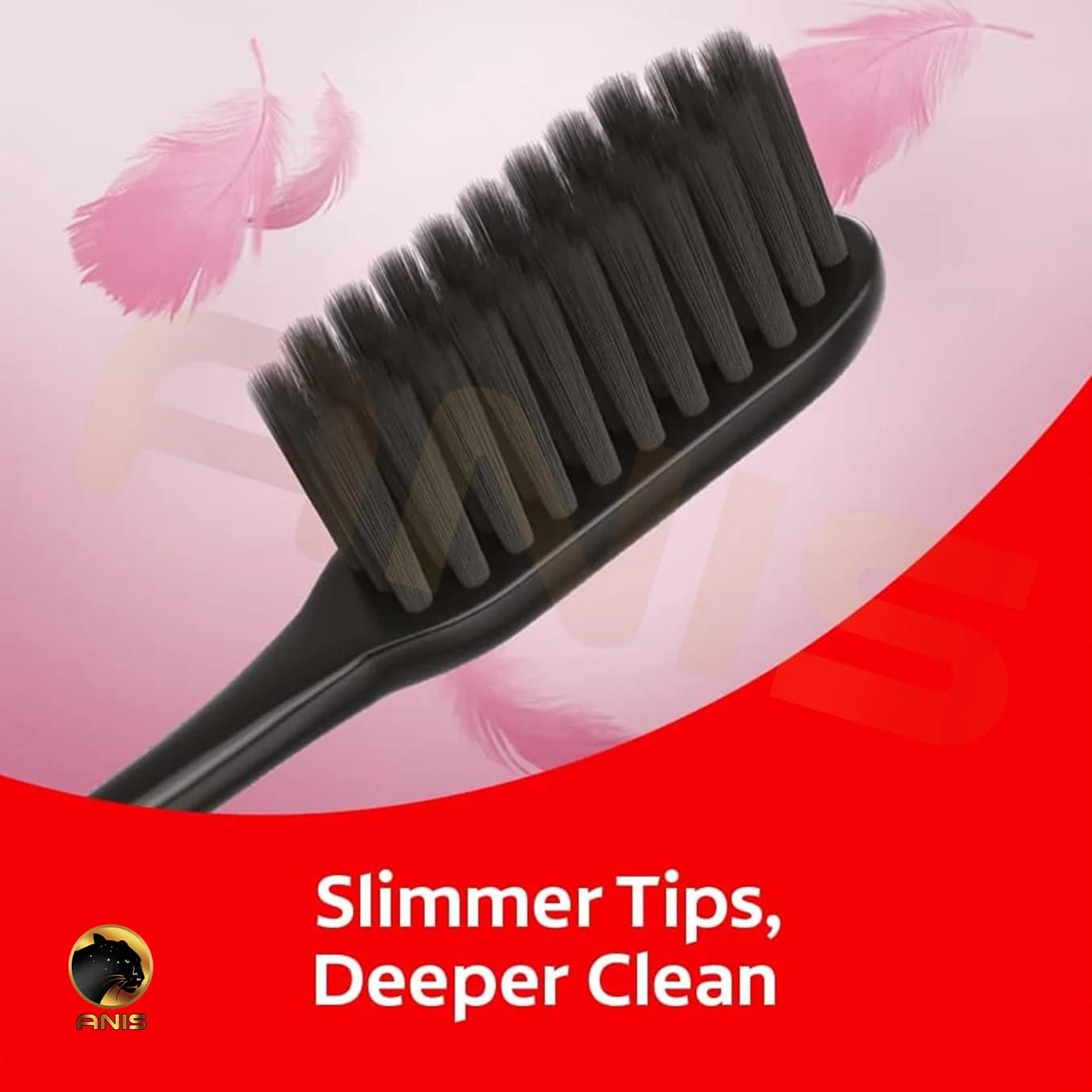 مسواک Slim Soft Charcoal کلگیت دوتایی — تصویر ۴