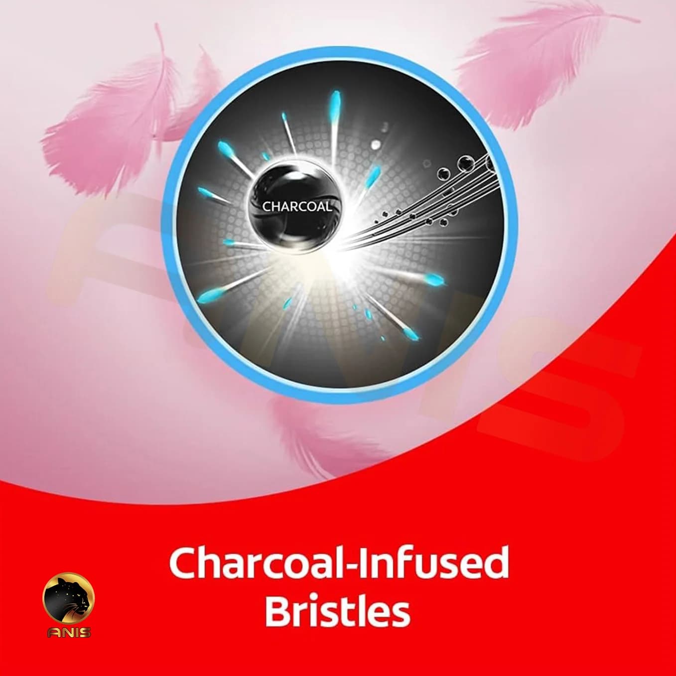 مسواک Slim Soft Charcoal کلگیت دوتایی — تصویر ۳