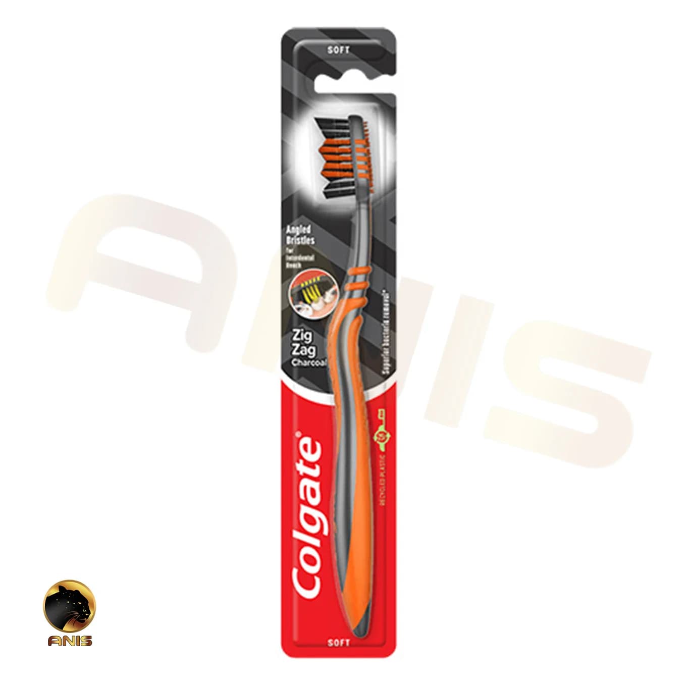مسواک Zig Zag Charcoal کلگیت با فرچه متوسط