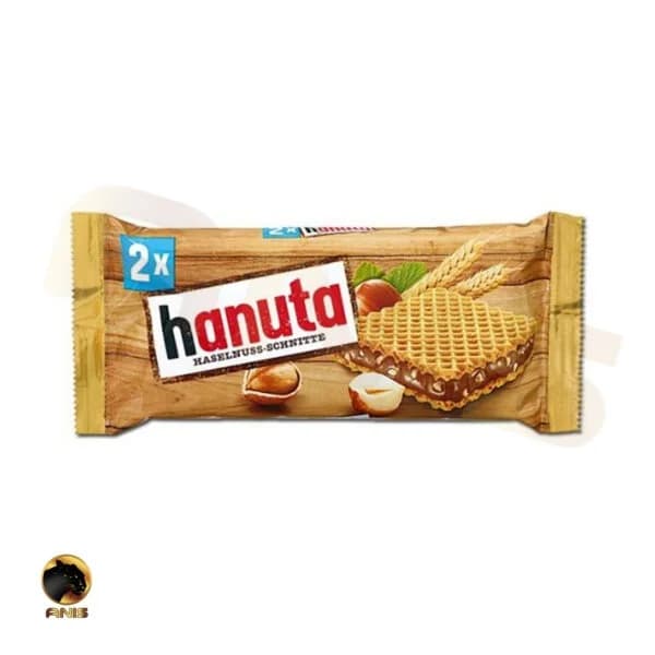 ویفر hanuta آلمانی با کرم شکلات و فندق 44 گرم