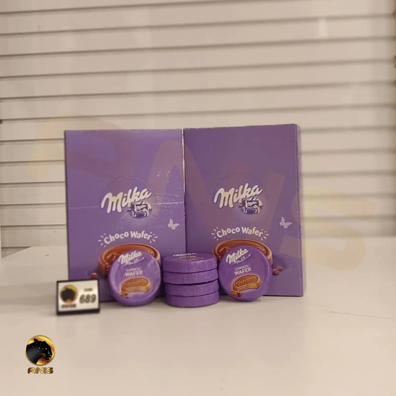 ویفر شکلاتی choco wafer سکه ای میلکا آلمانی 30 گرم — تصویر ۲