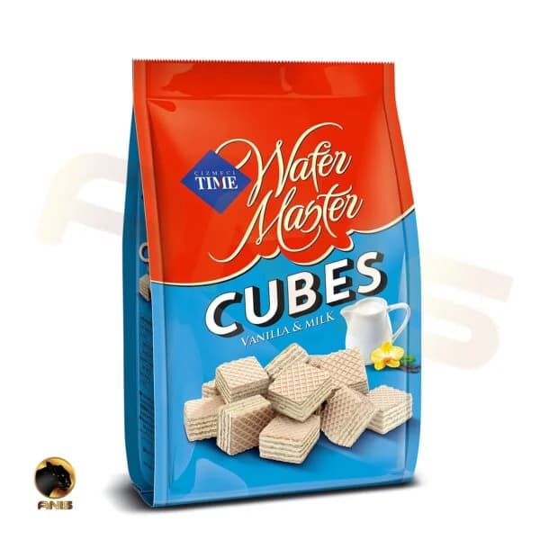 ویفر شیری مکعبی Cizmeci Time ویفر مستر مدل Cubes وزن 100گرم