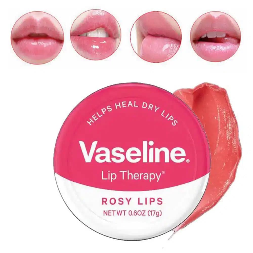 بالم لب وازلین vaseline مدل گل رز وزن 20 گرم — تصویر ۲